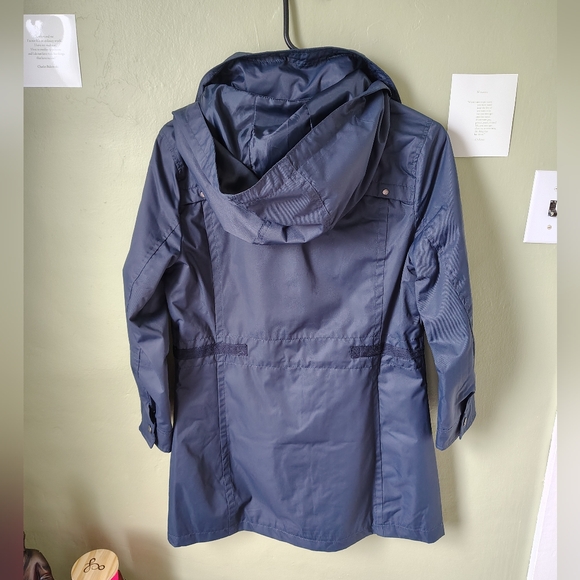 *Like New* Yoki Women's Medium Blue Anorak Outerwear Jacket w/ Removable Hood - Picture 5 of 9